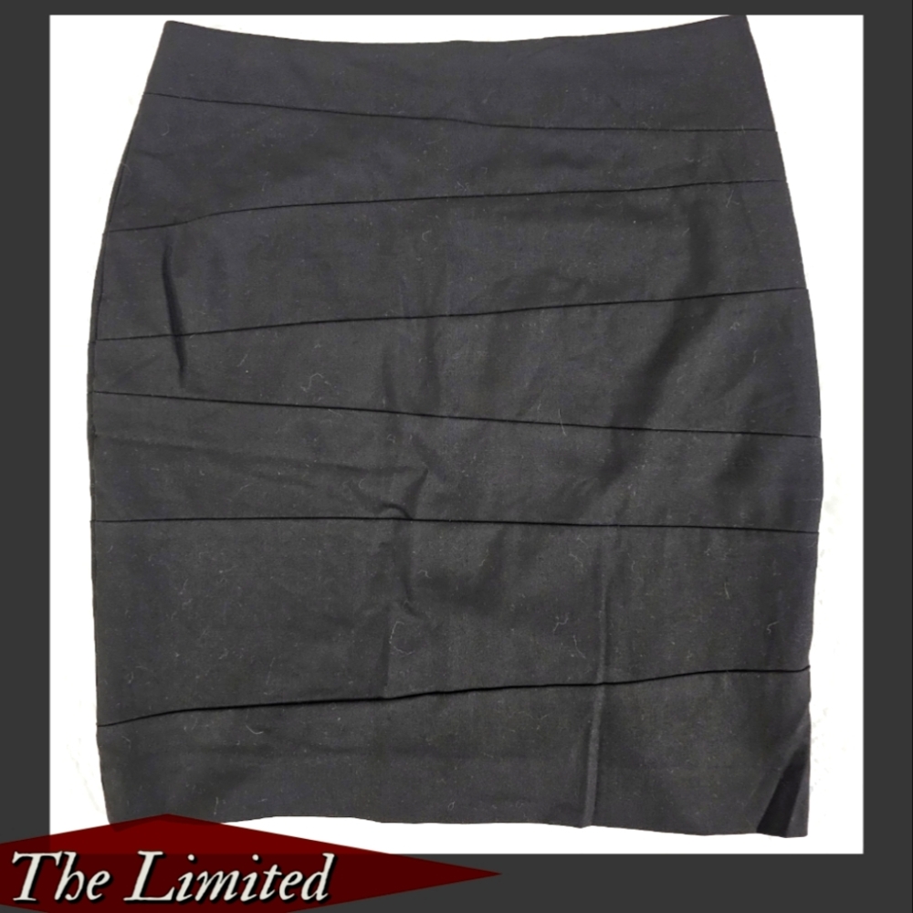 The Limited - Black Tailored Pencil Skirt